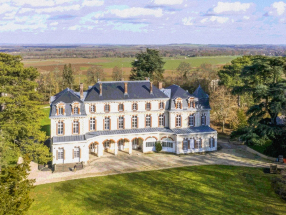 Aerial view of the future YWAM Château home in France — the vision for a permanent OneKorea base in Europe