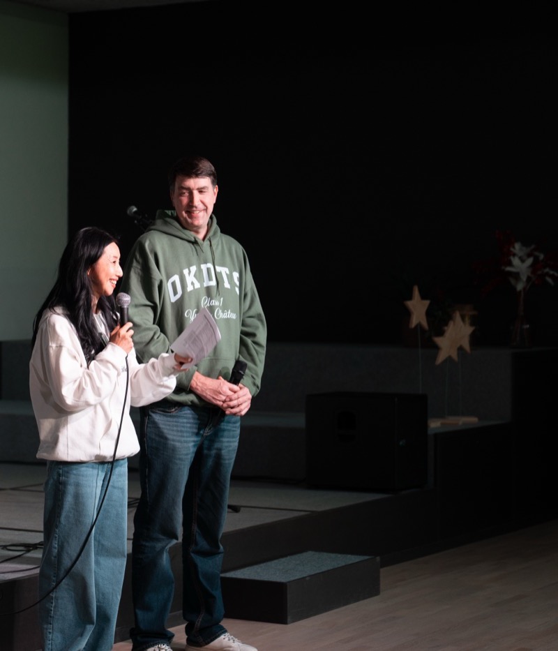 Vince and Jinah Licari leading a session at YWAM Château
