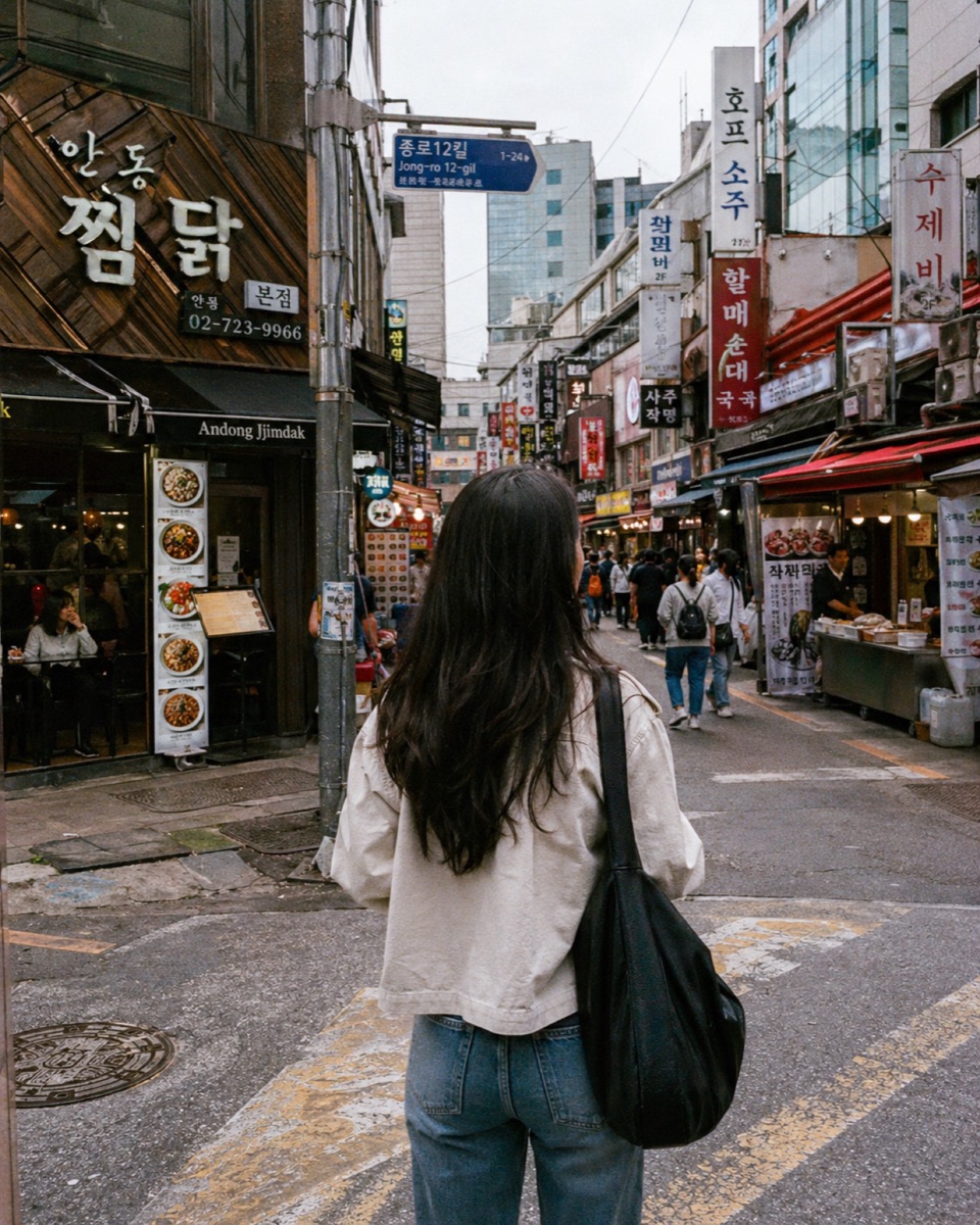 A street in Jongno, Seoul — busy crossing under city light, the ground God has called you to.